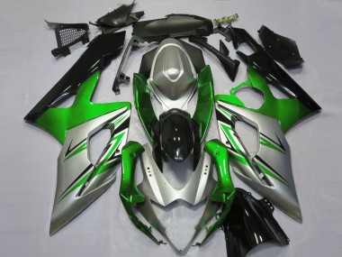 Carénages Moto Suzuki GSXR 1000 2005-2006 - Vert Argent Noir Abordables