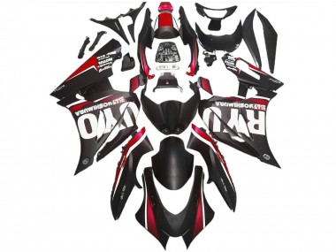 Carénages Moto ABS Suzuki GSXR 1000 2017-2024 - Noir Mat Rouge Abordables