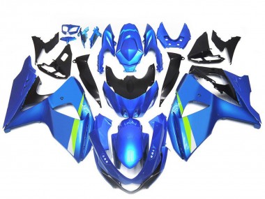 Carénages Moto Suzuki GSXR 1000 2009-2016 - Bleu Vert Noir Abordables