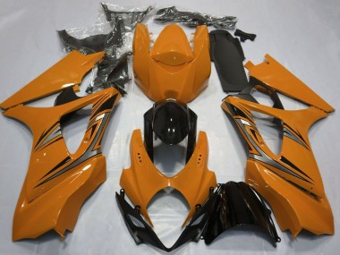 Carénages Moto Suzuki GSXR 1000 2007-2008 - Orange Noir Brillant OEM Style Abordables