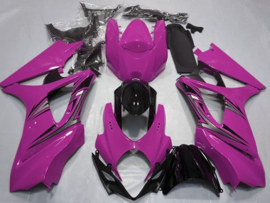 Carénages Moto Suzuki GSXR 1000 2007-2008 - Rose Noir Brillant OEM Style Abordables