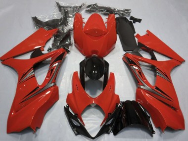 Carénages Moto Suzuki GSXR 1000 2007-2008 - Rouge Noir Brillant OEM Style Abordables