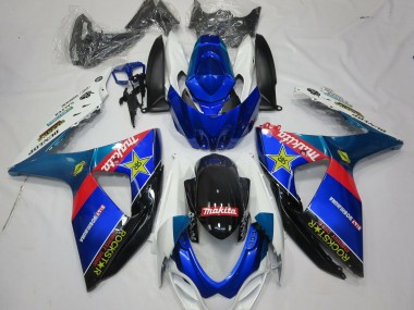 Carénages Moto Suzuki GSXR 1000 2009-2016 - Bleu Rouge Noir Blanc RockStar Abordables