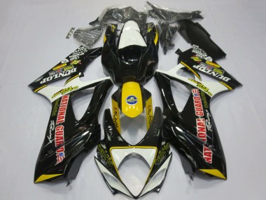 Carénages Moto Suzuki GSXR 1000 2007-2008 - Blanc Jaune Rouge Noir Dunlop Abordables