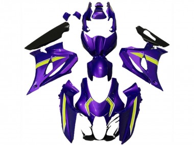 Carénages Moto Suzuki GSXR 1000 2017-2024 - Violet Jaune Style Abordables