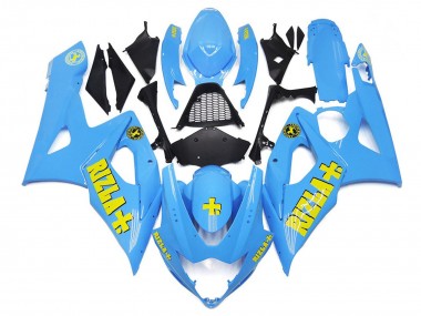 Carénages Moto Suzuki GSXR 1000 2005-2006 - Bleu Jaune Rizla Abordables