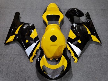 Carénages Moto Suzuki GSXR 600 / GSXR 750 2001-2003 - Jaune Blanc Noir Brillant Abordables
