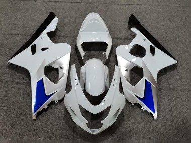 Kits Carénage Moto Suzuki GSXR 600 / GSXR 750 2004-2005 - Blanc Bleu Noir Abordables