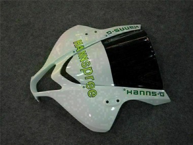 Carénage Moto Honda CBR600RR 2007-2008 - Blanc Vert Noir Brillant Hannspree Abordables