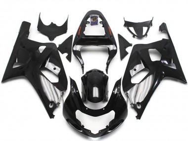Carénages Moto Suzuki GSXR 600 / GSXR 750 2001-2003 - Noir Brillant Argent Abordables