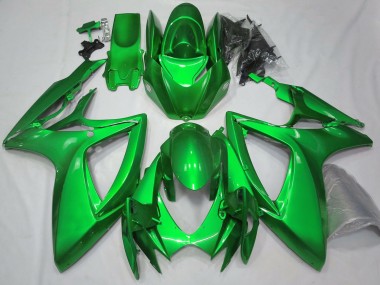 Carénages Moto Suzuki GSXR 600 / GSXR 750 2006-2007 - Vert Brillant Plaine Abordables