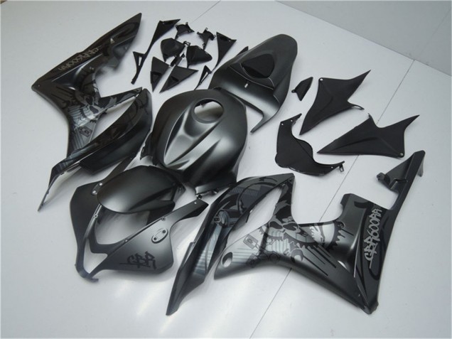 Carénages Moto Honda CBR600RR 2007-2008 - Noir Mat Graffiti