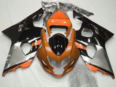 Carénages Moto Suzuki GSXR 600 / GSXR 750 2004-2005 - Orange Argent Noir Abordables
