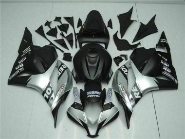 Carénages Moto Honda CBR600RR 2009-2012 - Argent Noir Mat Repsol Abordables