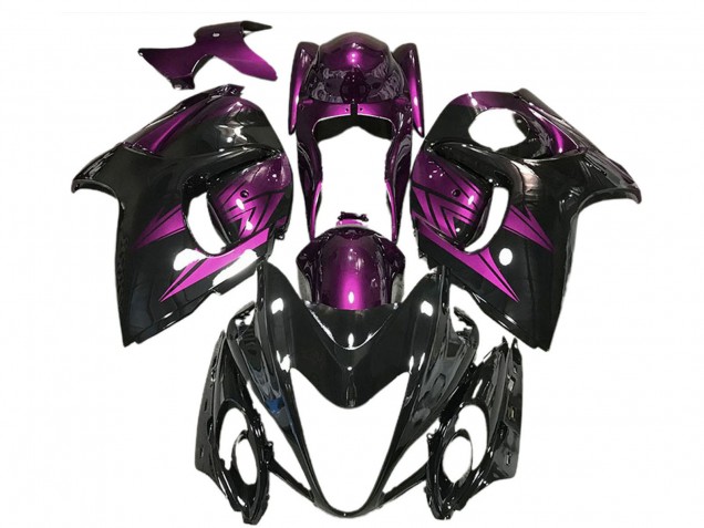 Carénages Moto Suzuki GSXR 1300 2008-2020 - Noir Brillant Violet Foncé
