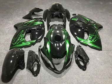 Carénages Moto Suzuki GSXR 1300 2008-2020 - Noir Brillant Vert Abordables