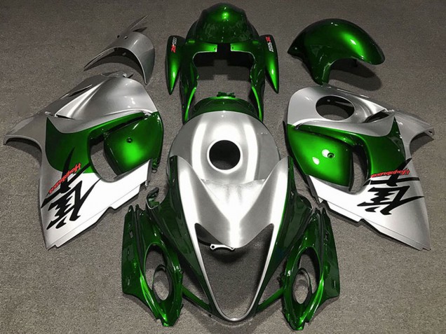 Carénages Moto Suzuki GSXR 1300 2008-2020 - Vert Brillant Argent