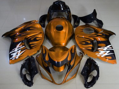 Carénages Moto Suzuki GSXR 1300 2008-2020 - Orange Brillant Noir Abordables
