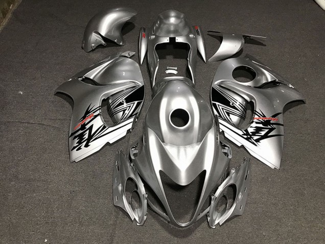 Carénages Moto Suzuki GSXR 1300 2008-2020 - Argent Liquide Rouge