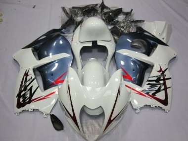 Carénages Moto Suzuki GSXR 1300 1996-2007 - Blanc Bleu Poussiéreux Abordables