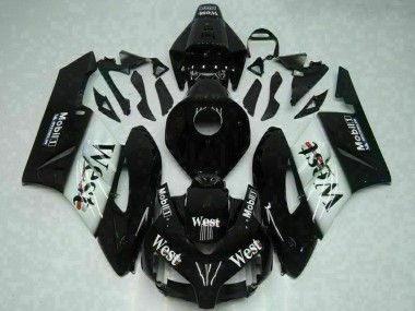 Carénages Moto Honda CBR1000RR 2004-2005 - Noir Brillant Blanc West Mobil Michelin Abordables