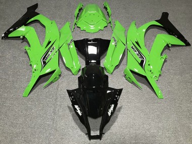 Carénages Moto Kawasaki ZX10R 2011-2015 - Vert Noir Brillant Abordables