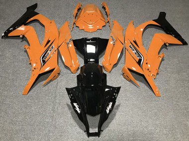 Carénages Moto Kawasaki ZX10R 2011-2015 - Orange Noir Brillant Abordables