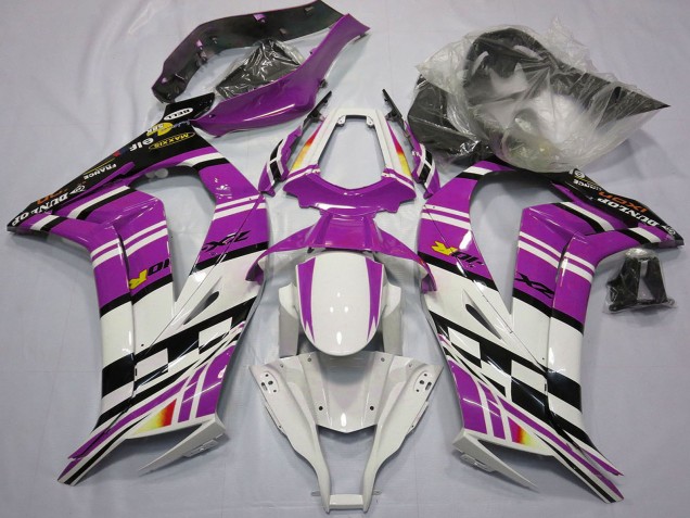 Carénages Moto Kawasaki ZX10R 2011-2015 - Violet Noir Blanc Jaune