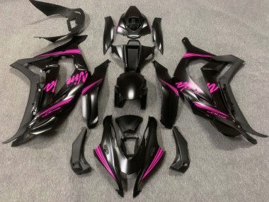 Carénages Moto Kawasaki ZX10R 2016-2020 - Noir Mat Rose Ninja Abordables