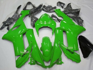 Carénages Moto Kawasaki ZX6R 2007-2008 - Vert Brillant Abordables