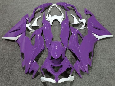 Carénage Moto Kawasaki ZX6R 2019-2022 - Blanc Violet Abordables
