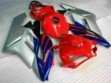Carénages Moto Honda CBR1000RR 2004-2005 - Argent Rouge Bleu Noir Bande Abordables