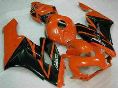 Carénages Moto Honda CBR1000RR 2004-2005 - Orange Noir Brillant Abordables