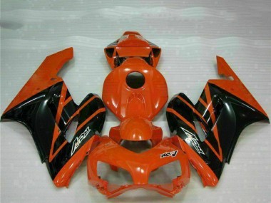 Carénages Moto Honda CBR1000RR 2004-2005 - Orange Noir Brillant Abordables