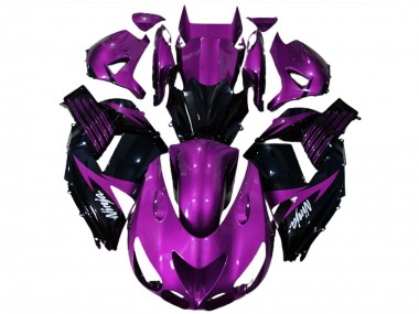 Carénages Moto Kawasaki ZX14R 2006-2011 - Violet Noir Brillant Blanc Ninja Abordables