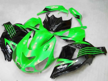 Carénages Moto Kawasaki ZX14R ZZR1400 2012-2024 - Vert Noir Brillant Blanc Ninja Abordables