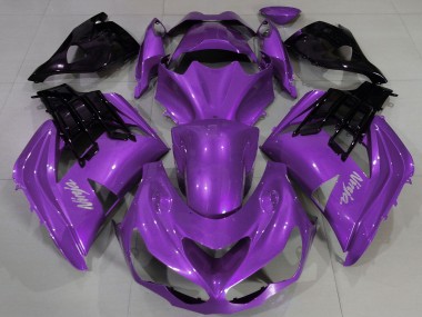 Carénage Moto Kawasaki ZX14R 2012-2024 - Violet Noir Abordables