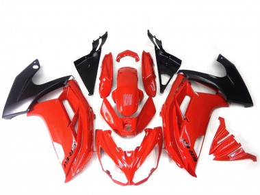 Carénages Moto Kawasaki ER6F 2012-2014 - Rouge Noir Brillant Abordables