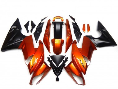Carénages Moto Kawasaki Ninja 650R 2009-2011 - Orange Noir Abordables