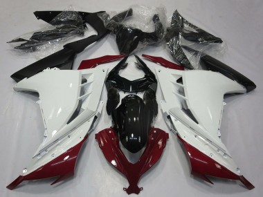 Carénages Moto Kawasaki Ninja 300 2013-2024 - Blanc Rouge Marron Noir Abordables