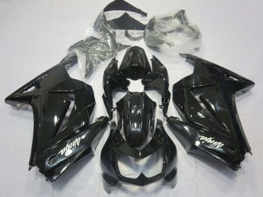 Carénages Moto Kawasaki Ninja 250 2008-2012 - Noir Brillant Blanc Ninja Abordables