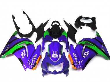 Carénages Moto Kawasaki Ninja 250 2008-2012 - Violet Orange Vert Noir Abordables
