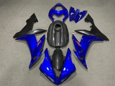 Carénages Moto Yamaha R1 2004-2006 - Fibre de Carbone Style Bleu Abordables