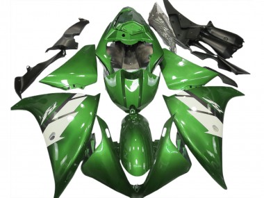 Carénages Moto Yamaha R1 2012-2014 - Vert Blanc Abordables