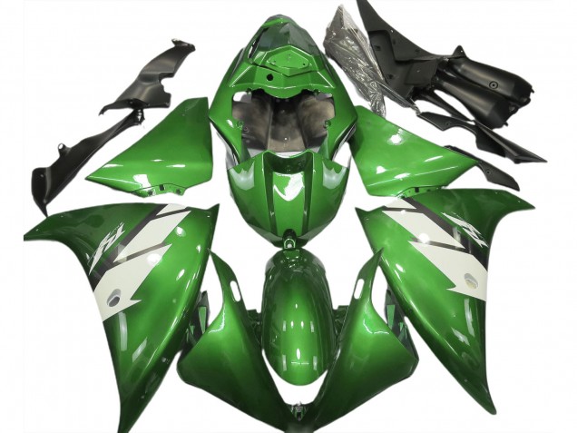 Carénages Moto Yamaha R1 2012-2014 - Vert Blanc