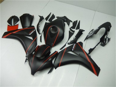 Carénages Moto Honda CBR1000RR 2008-2011 - Noir Mat Rouge Abordables