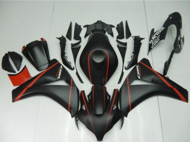 Carénages Moto Honda CBR1000RR 2008-2011 - Noir Mat Rouge Abordables