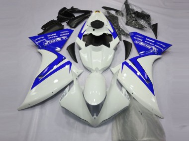 Carénages Moto Yamaha R1 2012-2014 - Blanc Bleu Abordables