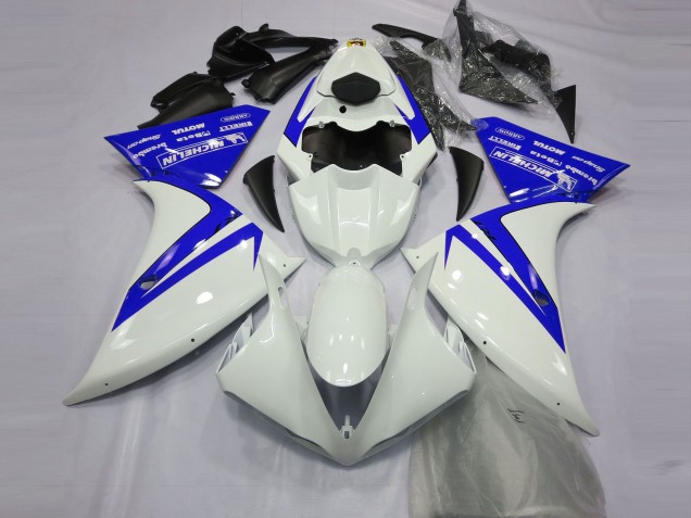 Carénages Moto Yamaha R1 2012-2014 - Blanc Bleu