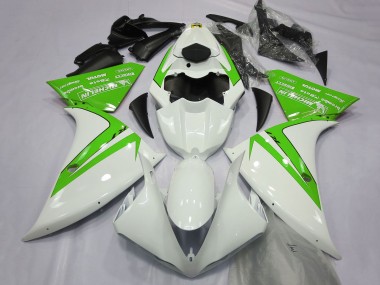 Carénages Moto Yamaha R1 2012-2014 - Blanc Vert Abordables